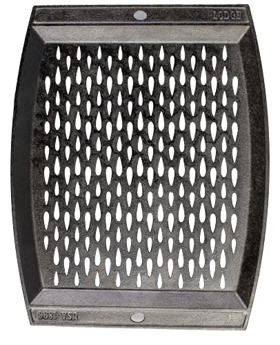 Lodge Pre-Seasoned Cast Iron Rectangle Grill Topper, 15 Inches - image 2
