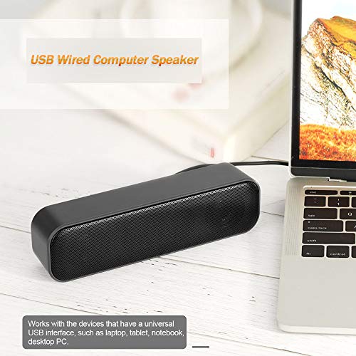 ZEYUAN Alimentado por USB Soundbar Desktop Speaker Computador com fio Caixa de som para TV Desktop L