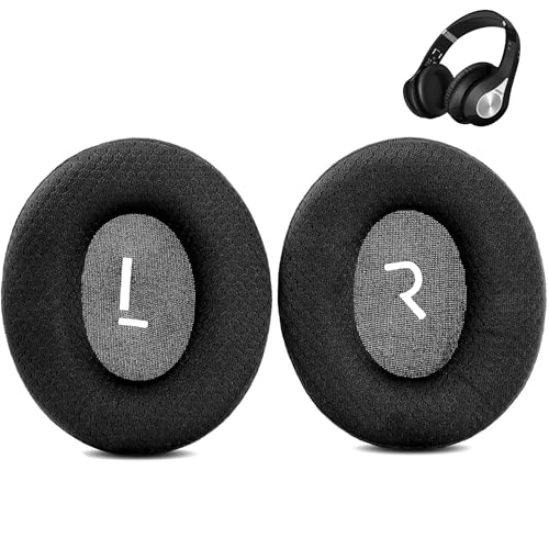DowiTech Breathable&Durable Earpads Cushion Replacement Compatible with Mpow 059 / H1 / H5 Bluetooth Headphones Ear Pads with Mesh Fabric and Memory Foam