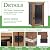 Outdoor Storage Cabinet Waterproof with Metal Top, Wooden Potting Bench Table Tool Organizer with Adjustable Shelf for Patio Backyard Garden