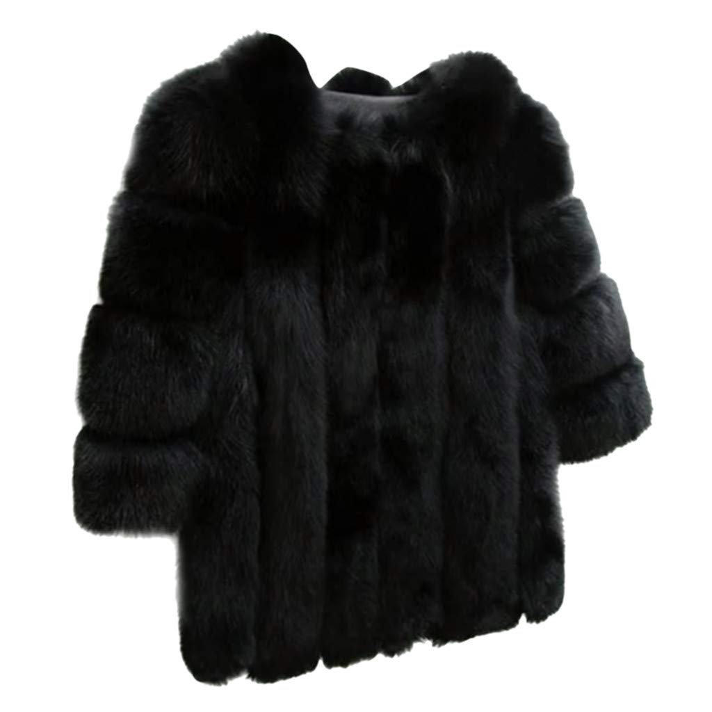 Langer Kunstmantel, kurz, warm, Damenjacke, Ärmel, Oberbekleidung, Größe Pelz, plus Damenmantel