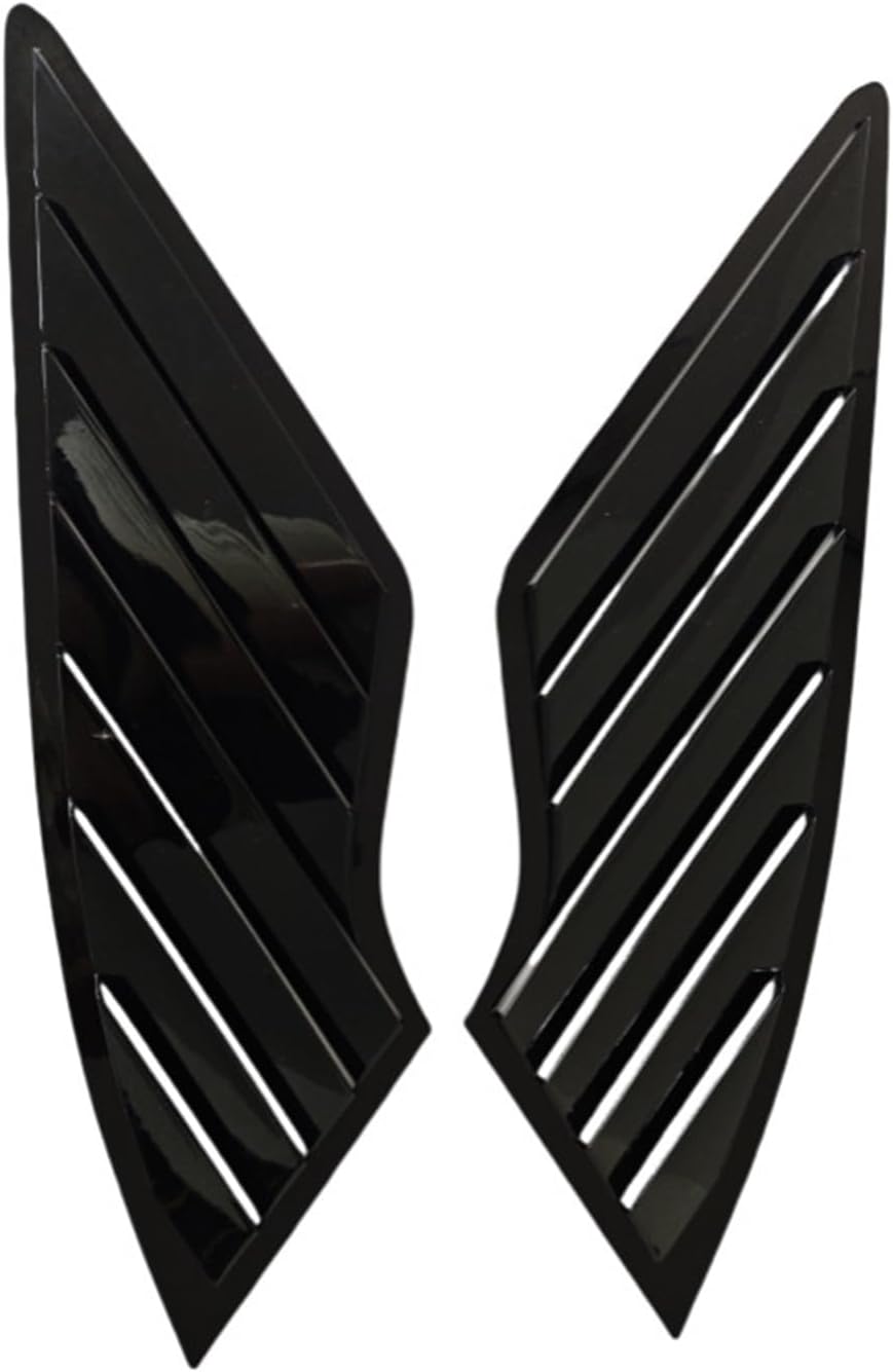 Window Louvers Compatible With 2021+ Kia Sorento Triangle Window Modification Car Rear Window Louver Decoration Stickers 2 Pieces(Glossy Black)