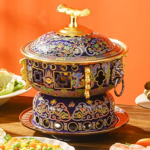Olla pequeña de cobre tradicional china para una persona miniatura 3