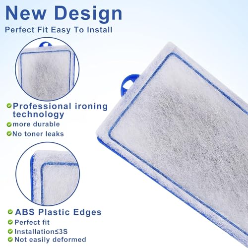 Image of xbbwmrs 12-Pack Large Aquarium Filter Cartridges Compatible with Whisper Bio-Bag Power Filters - Assembled