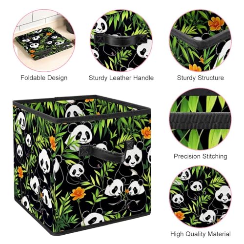 Organisation de la maison simplifiée avec la boîte pliable panda mignon - 5