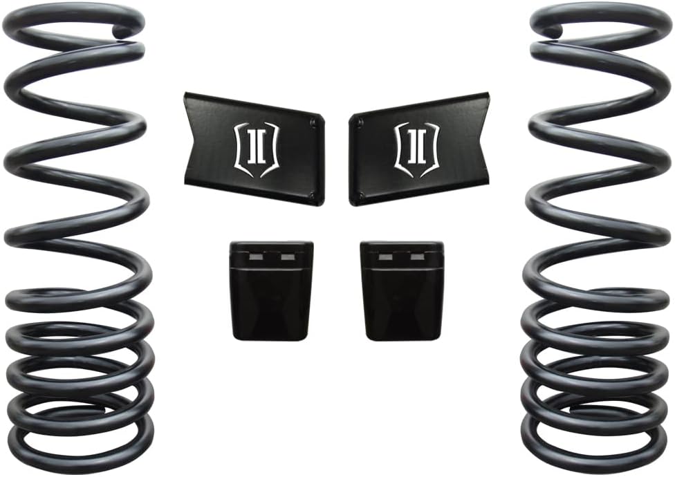 ICON 2.5" Lift, Front, Dual Rate Coil Spring Kit, Compatible with 2003-12 Ram 2500/3500 HD 4WD, 212500