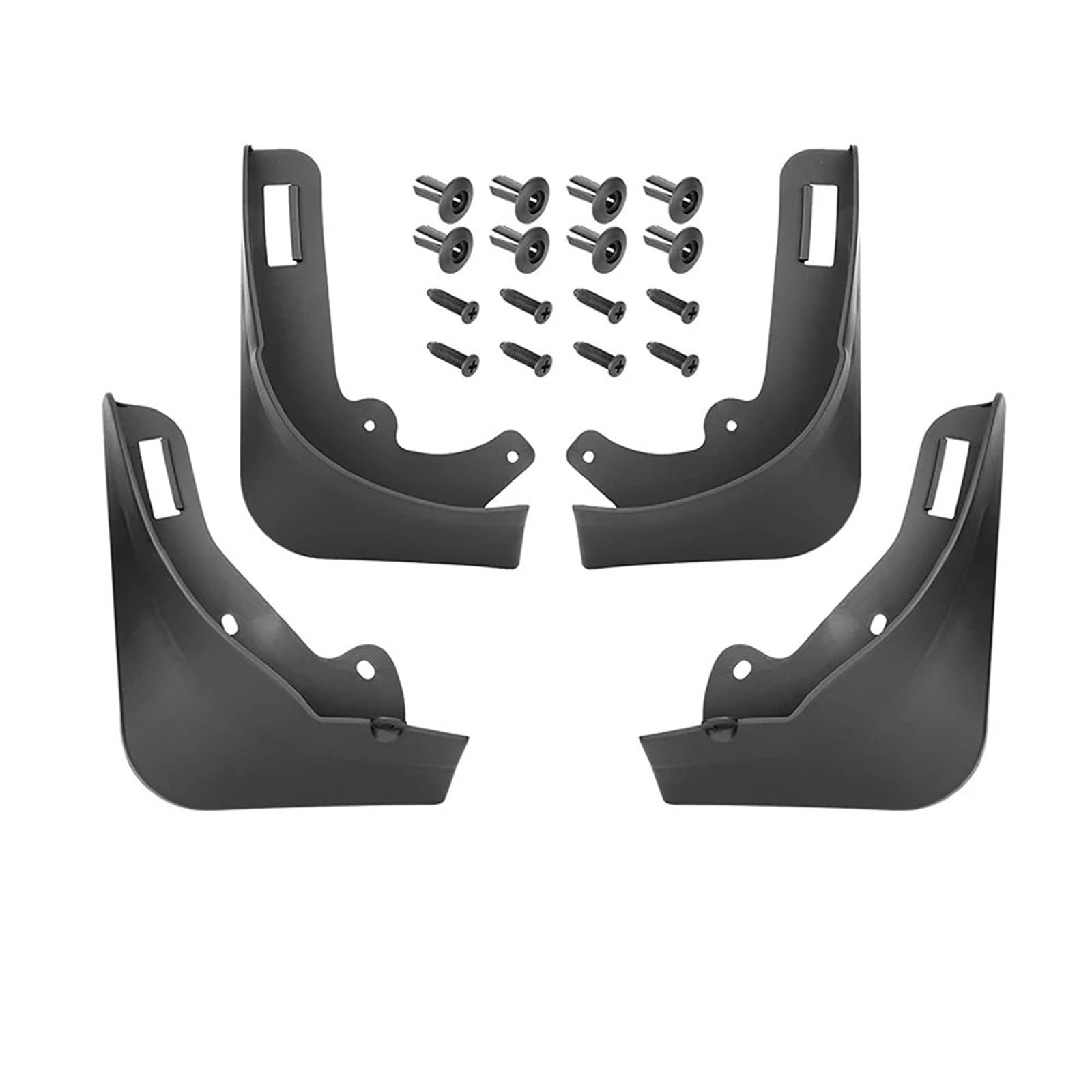 Pasuje do modelu Tesla Y Juniper 2020-2024 2025 błotniki błotnik bez wiercenia bez taśmy Chlapacze samochodowe(Model Y Matte Black)