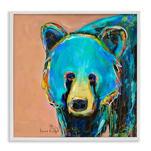 Graffiti Bear Street Style, 12 x 12 Inch Framed Giclée Print