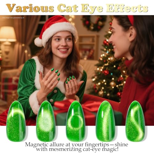 Kit de esmaltes gel magnéticos Cat Eye 4 colores 15ML miniatura 6