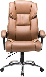 Genneric Silla Silla de oficina con respaldo alto Asiento grande y función de inclinación que compite con la silla de juego conectado reposabrazos PU del diseño acolchado de cuero Sillas Silla de escr