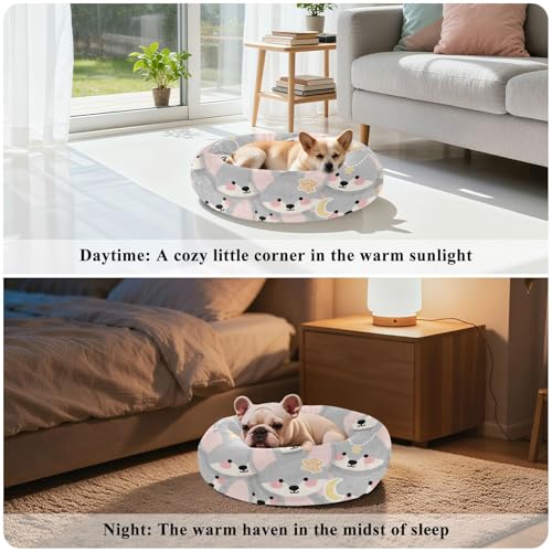 Lit renard lavable pour animaux - Panier déhoussable taille S
