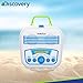 Discovery Kids Water Resistant Smartphone Speaker with Portable Radio and Phone Storage, AM and FM Radio Modes with Tuning, AUX Connection and Cord, Volume and Treble Control, Retro Design