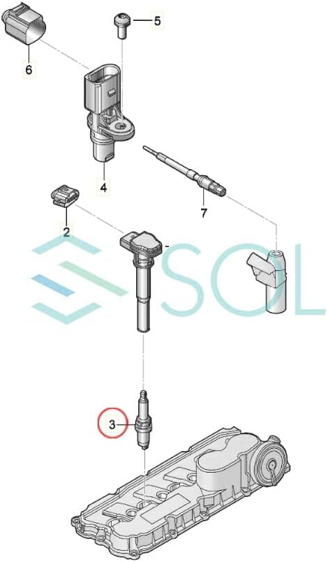 VW GOLF 5 1K1 5K1 GOLF PLUS 5M1 521 Jetta 4 162 163 AV3 AV2 1.4 2.0 SPARK PLUG 4 PACK 1 PACK by BOSCH 101905601F 101905601B 101905603B
