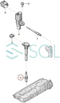 VW GOLF 5 1K1 5K1 GOLF PLUS 5M1 521 Jetta 4 162 163 AV3 AV2 1.4 2.0 SPARK PLUG 4 PACK 1 PACK by BOSCH 101905601F 101905601B 101905603B