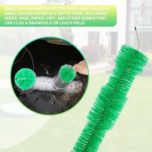 NowDoWin 4 Inch Septic Tank Filter Replacement – Septic Effluent Filter Fits 4” Pipe & Septic Baffle Filter Systems, Compatible with STF-110, Easy Install Outlet Insert, Green by Nowdowin - Image 5