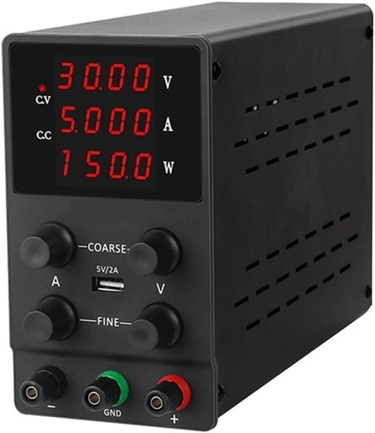 LEDスイッチングDC電源可変、30V 10A実験室用電子調整可能電圧安定器60V 5A 120V 3Aレギュレータソース 過熱、過