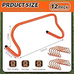 Wettarn 12 Pcs 9" Speed Training Agility Hurdles for Athletes Reliable Training Hurdle Plyometric All Purpose Practice Equipment for Soccer Basketball Football - Image 2