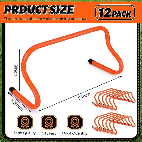 wettarn 12 pcs 934 speed training agility hurdles for athletes reliable training hurdle plyometric and all purpose practice equipment for soccer basketball football