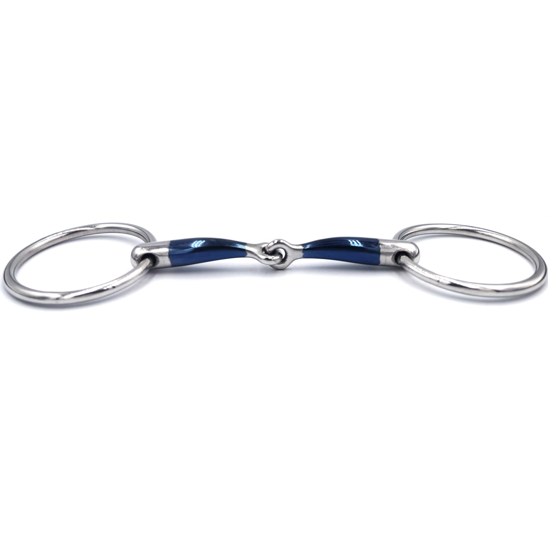 ES0299 Gebiss Sweet Iron Wassertrense Einfach Gebrochen aus Edelstahl und Süßes Eisen Gebissstärke 14 mm (13.5 cm)