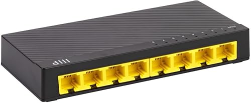 Monoprice Switch de escritorio no administrado Gigabit Ethernet de 8 puertos - 101001000Mbps, RJ45, IEEE 802.3ab, Plug-n-Play, diseño sin Monoprice Switch de escritorio no administrado Gigabit Ethernet de 8 puertos - 101001000Mbps, RJ45, IEEE 802.3ab, Plug-n-Play, diseño sin