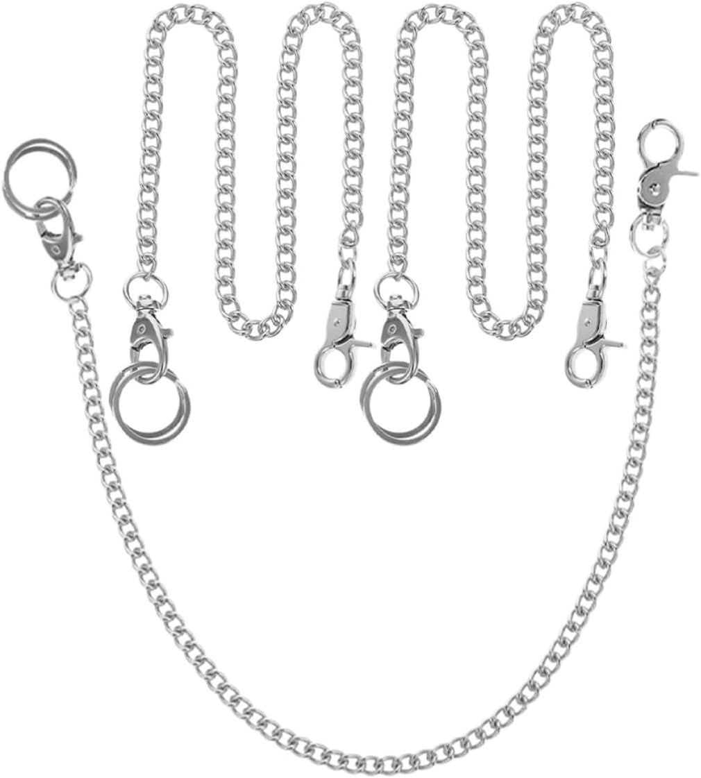 3pcs Pocket Watch Chain Clothing Accessory Stainless Steel Decorative