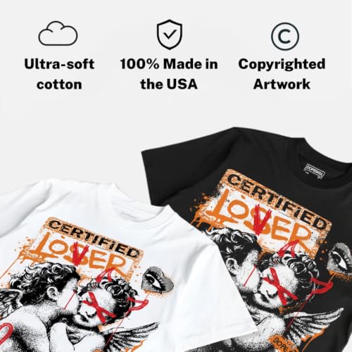 Image of DopeSkill Graphic Tee Streetwear Hip Hop Hypebeast Street Style Crew Neck Unisex T-Shirt Sneaker Colour Matching Shirts Angel