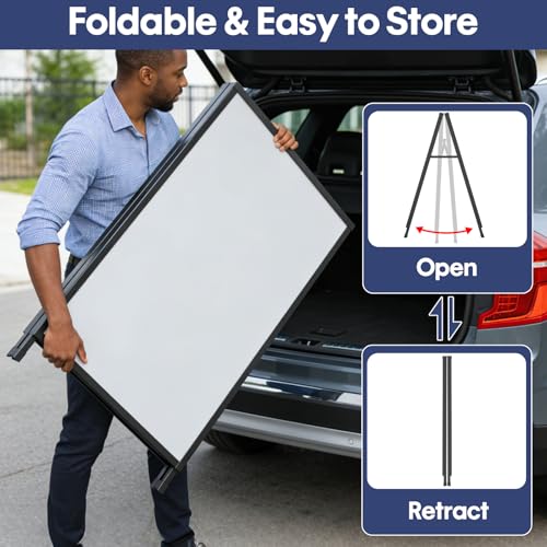Image of GUOHONG 2Pack A Frame Sign 24x36 Inch, Sandwich Board Sidewalk Sign