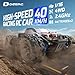 DEERC Remote Control Car High Speed RC Cars for Kids Adults 1:16 Scale 40 KM/H 4WD Off Road Monster Trucks,2.4GHz All Terrain Toy Trucks with 2 Rechargeable Battery