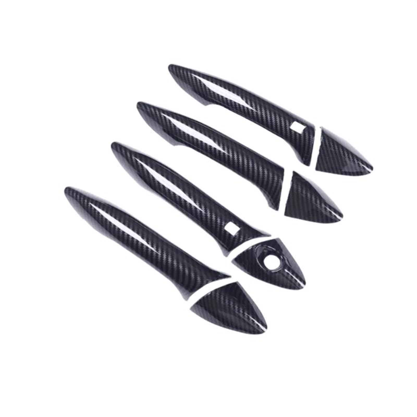 Nmjlqw Black 2 Buttons Car Side Door Handle Cover Decoration Sticker Accessories For Hyundai I30 2012-2016(Black 2 Buttons)