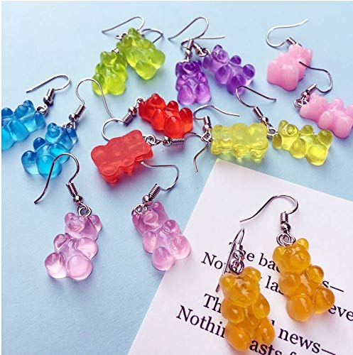 Tiande Creative Food Fruit Acrylic Big Drop Dangle Stud Earrings For Women Girls -Red #TOP2