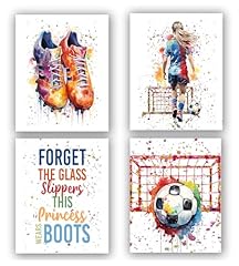 Unframed--Girl Graffiti Soccer Canvas Wall Art