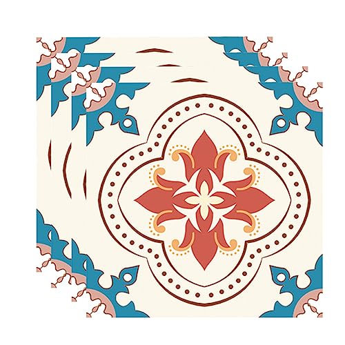 Beavorty 4piezas Pegatinas De Pared Impermeables Cuadradas De Pvc Adhesivas Para Azulejos De Suelo Adhesivos Para Azulejos De Baño Decorar Paredes Casa Oficina y Cocina