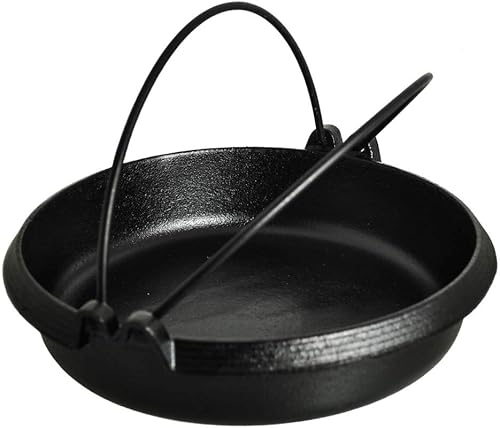 Miniatura 2 de M.V. Trading Sartén japonesa Sukiyaki de hierro fundido, 11.00 (diámetro) x 2.50 pulgadas (alto), 9 tazas