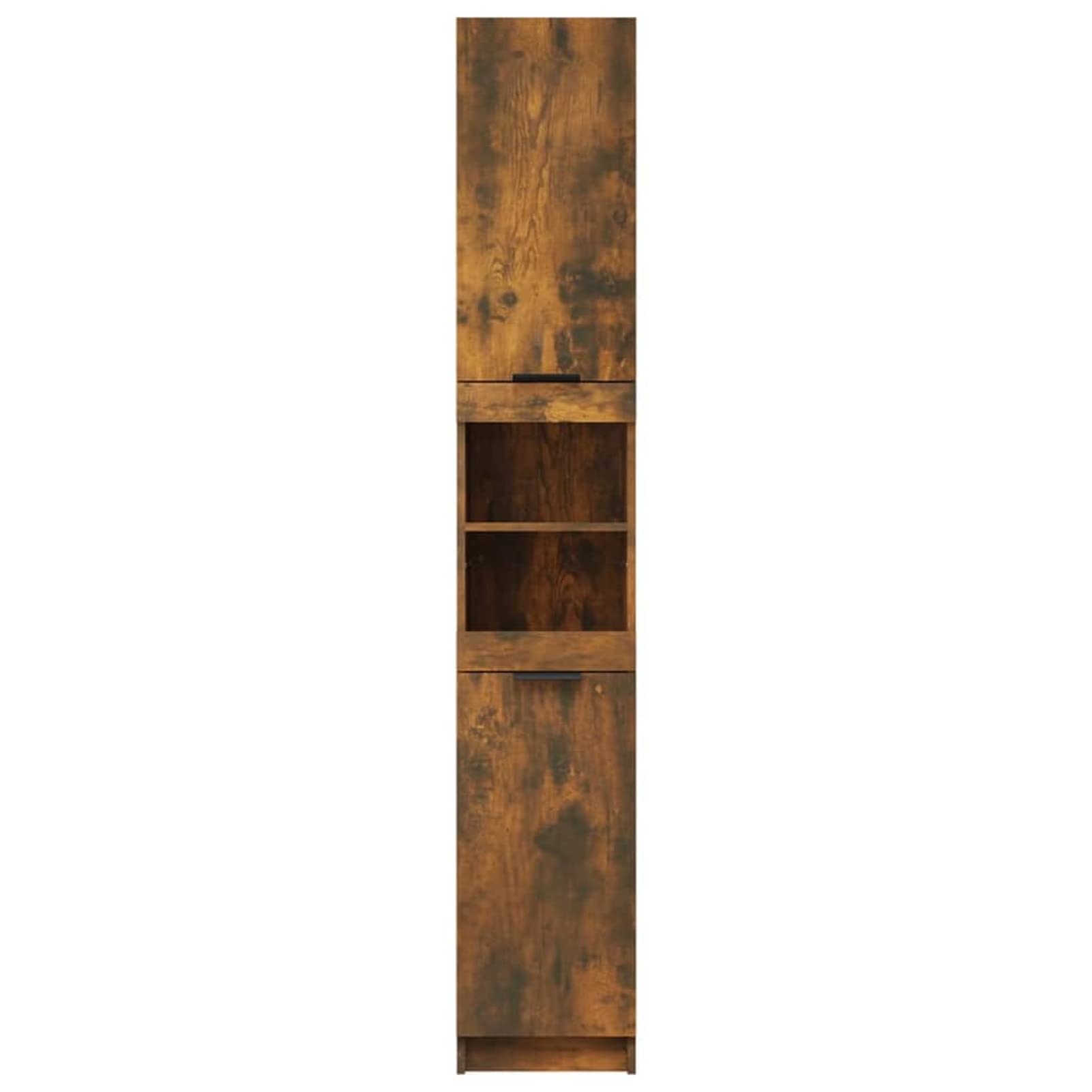Armario de Baño, Muebles De Baño, Mueble Baño Auxiliar, Columna Baño, Auxiliares para Baños, Mueble Alto Baño,contrachapada Roble Ahumado 32x34x188,5 cm