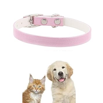 Pooch Box Shining Colourful Adjustable Soft Dog Collar for Puppies and Cats - Color May Vary