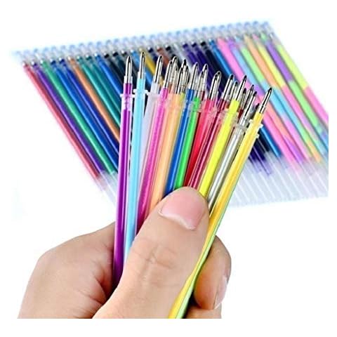 YiMiny 48 Colors Refills Markers Watercolor Gel Pen Replace Supplies Office School Colouring Pencils Set for Children Kids(Multicolor,48 Pcs) Cover