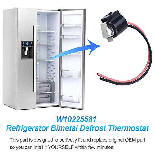 Wpw10225581 Defrost Thermostat Replacement Part-Perfectly Fit For Whirl-Pool Refrigerator Defrost Thermostat-Replaces Wpw10225581 Ap6017375 2149849 2321799 Ps11750673 #TOP6
