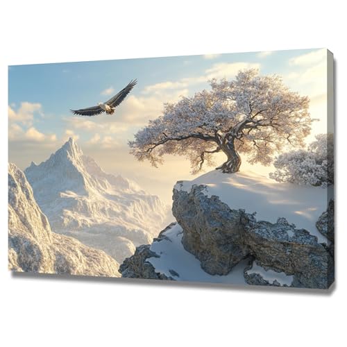 Toile murale arbre de vie blanc, une décoration épurée pour votre chambre