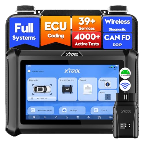 Image of XTOOL D7W OBD2 Bidirectional Scan Tool, 2026 Wireless AI-Assisted Car Diagnostic Scanner Upgraded of D7 /D7S /D7BT, ECU Coding, 39+ Resets, CAN FD & DoIP Full System Scanner with Live Data, 3-Yr Update