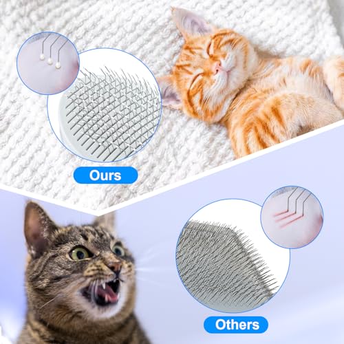 Image of Cat Brush for Shedding, Self Cleaning Brush for Long & Short Hair Cats