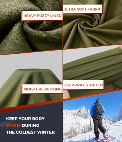 Image of CL convallaria Thermal Underwear Long Johns Set Mens Winter Gift Hunting Gear Sport Base Layer Bottom Top