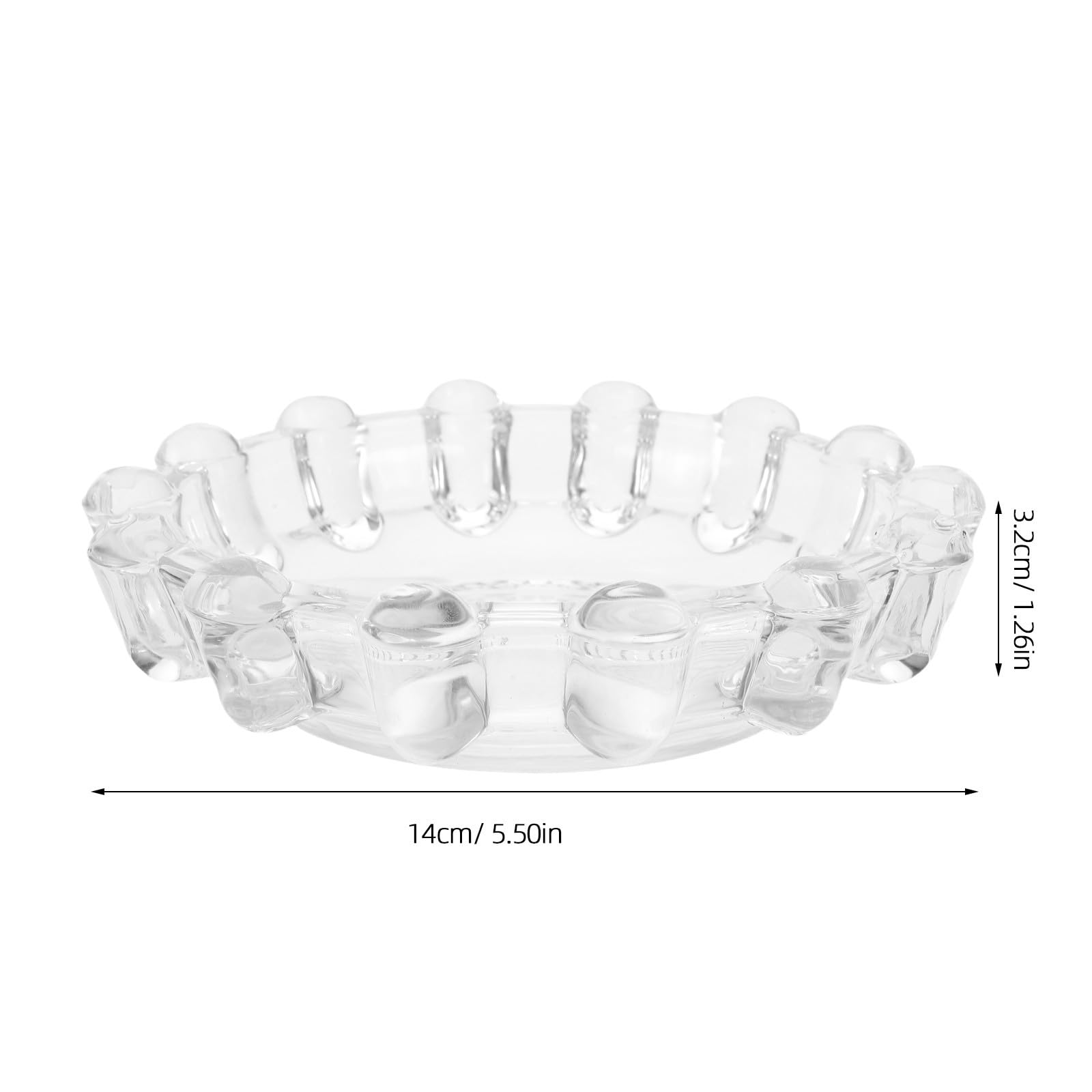 Cabilock 6 Pezzi Portacandele Elegante e Resistente in Vetro Trasparente Rotondo per Lumini e Candele da Tavolo per Centrotavola di Matrimoni e Pranzi