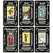 Classic Tarot Cards for Beginners - 78 Card Set, Learning Tarot Deck with Meanings, No Guide Book Needed, Fortune Telling Game (Black)