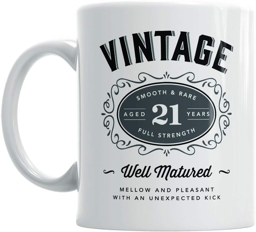 21st Birthday Gift Vintage Gifts for Men Women Coffee Mug Keepsake