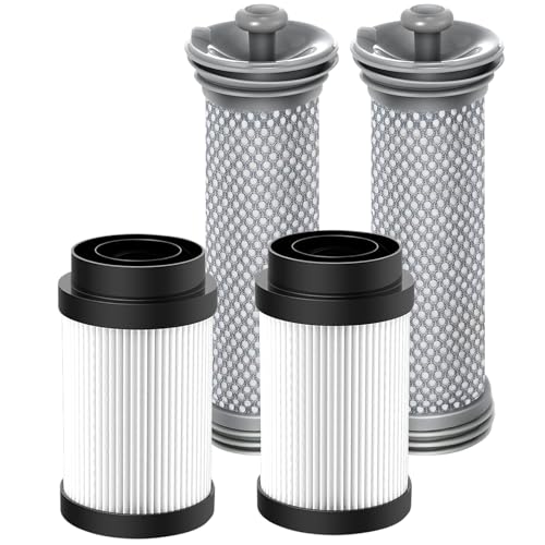 4 Pack Filter Replacement Parts for Tineco Pure ONE S15/S15 Essentials/S15 Pet Ex Vacuum Cleaner, 2 Pre Filters 2 HEPA Filters