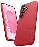ATATOO for Samsung Galaxy S25 Slim Case, [Support Wireless Charging], Ultra-Thin Durable Sturdy Anti-Scratch Protective Strong Phone Cover Case for Samsung S25 6.2' 2025, Red