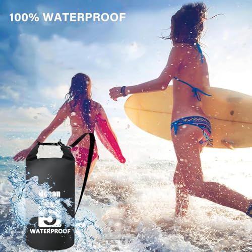 Image of Waterproof Dry Bag with Floating and Lightweight Bags for Kayaking Rafting Boating River Trekking-Multi Color (5 Liter)