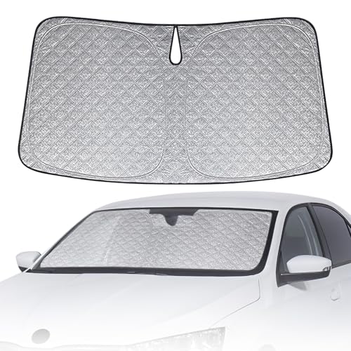 Pare-Soleil pour Pare-Brise Remplacement pour Skoda Rapid 2012-2019, Pliable Pare-Soleil pour Pare-Brise de Voiture, Bloque 99% des Rayons UV et Maintient...
