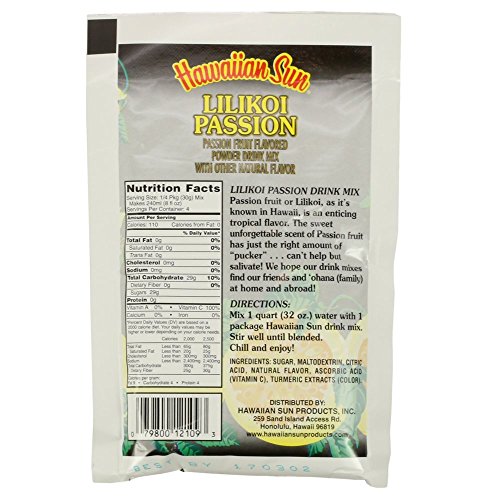 Hawaiian Sun Lilikoi Passion Powdered Drink, 4.16-Ounce image 4