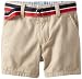 Tommy Hilfiger Baby Boys' Charlie Flat Front Short, Travel Khaki, 18 Months